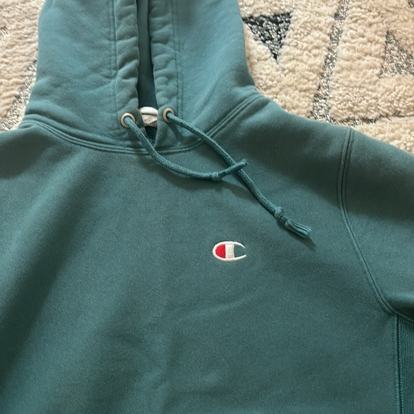 Champion cyan hoodie - Picture 2 of 4